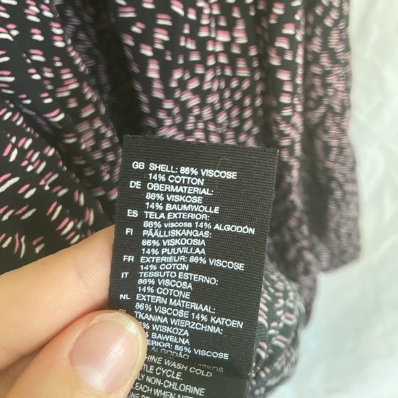 & Other Stories Print Summer Boho mini Dress Size 6 - Picture 12 of 12